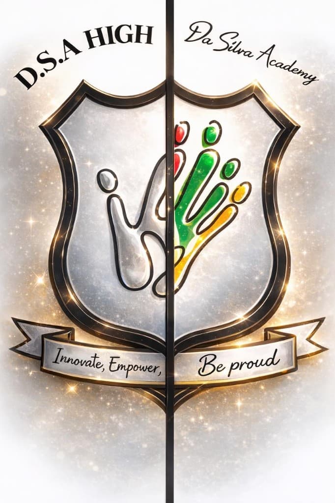 Da Silva Academy crest with the words Innovate, Empower, Be proud